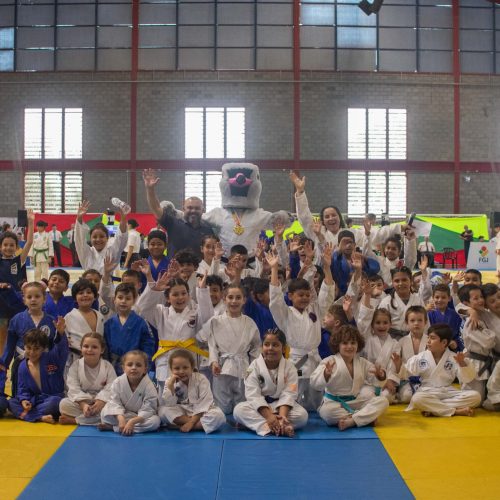 Momento lúdico em eventos da FGJ, Festival cumpre papel importante aos futuros judocas gaúchos