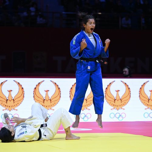 Jéssica Lima volta ao pódio de Grand Slam em Tashkent