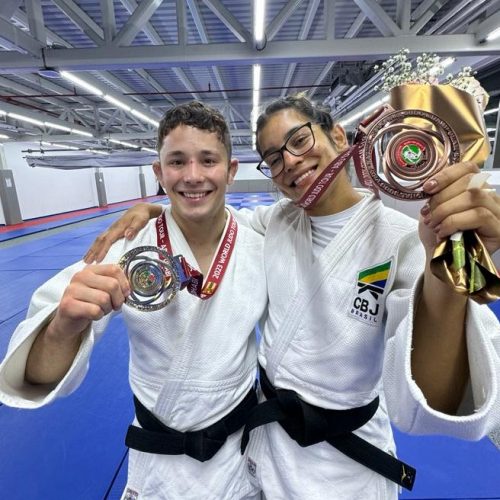 Matheus Takaki e Jéssica Lima vão ao pódio do Grand Slam de Abu Dhabi