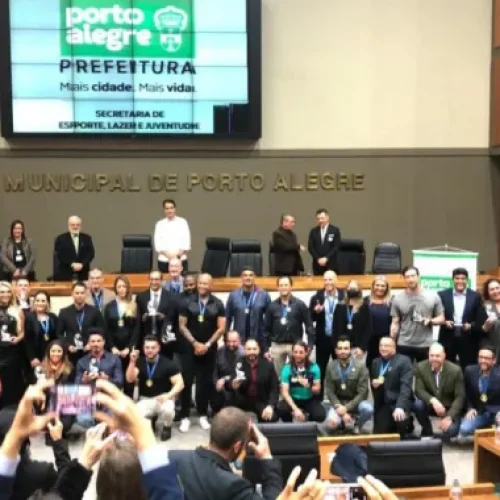 Senseis Roberson, Milena e Willy são homenageados em Porto Alegre