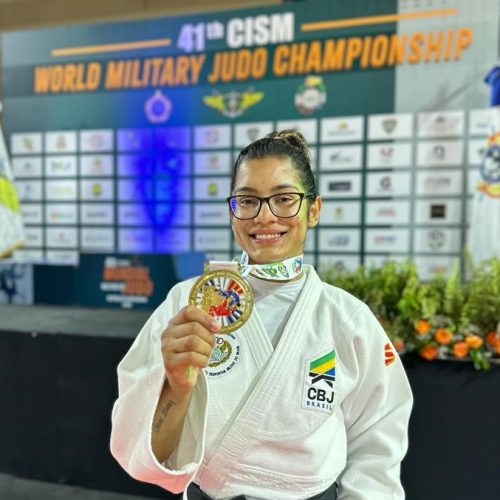 Jéssica Lima conquista o título do Mundial Militar, na República Dominicana